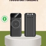 10000 mAh Kablosuz Powerbank – 15W Hızlı Şarj, Type-C Çoklu Çıkışlı