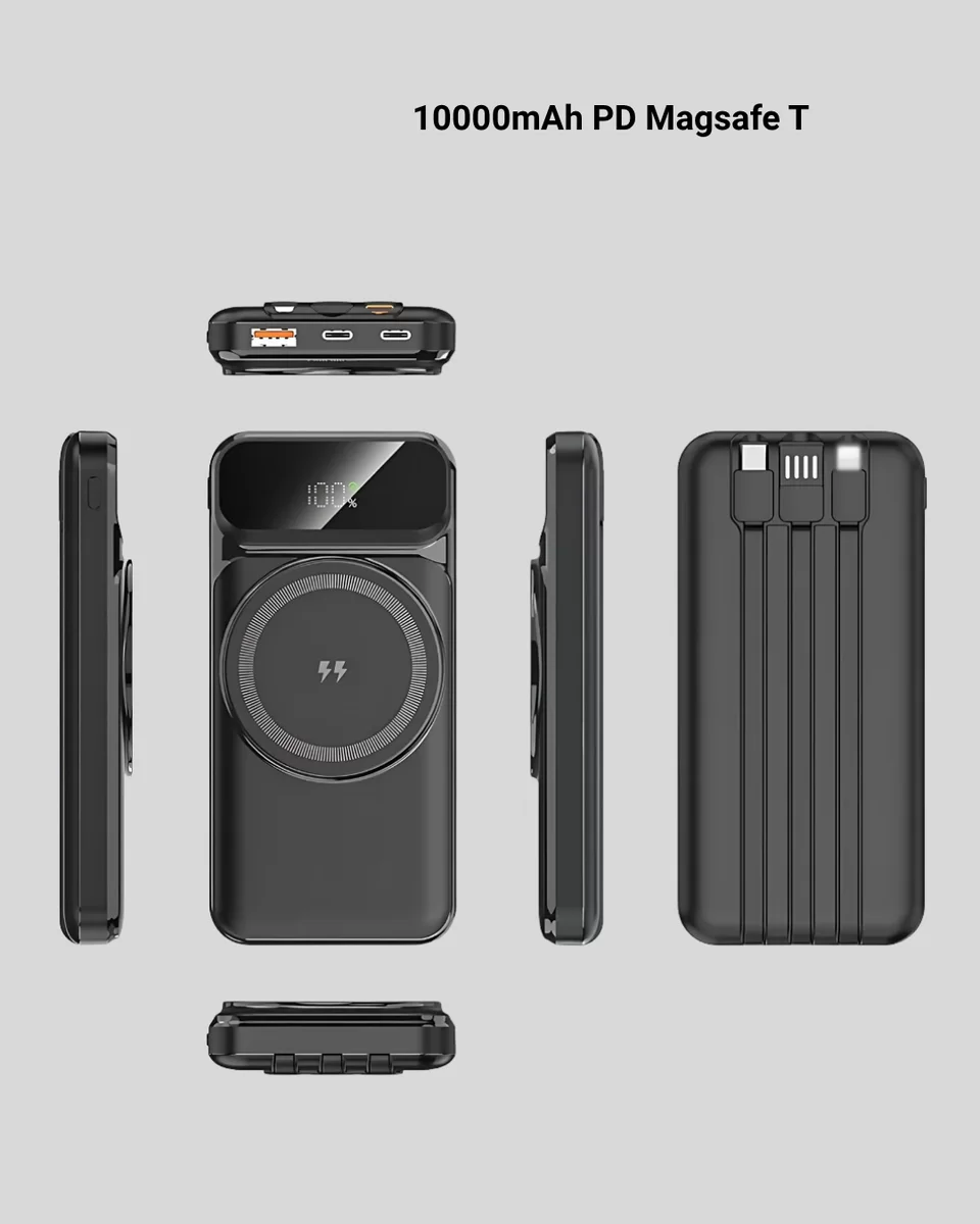15W Kablosuz Hızlı Şarjlı 10000 mAh Powerbank – Taşınabilir LED Göstergeli 2 15W Kablosuz Hızlı Şarjlı 10000 mAh Powerbank – Taşınabilir LED Göstergeli - Görsel 2