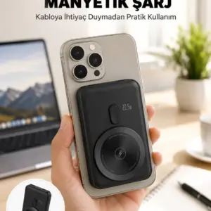 Kablosuz ve Kablolu Kullanım Sunan Taşınabilir Powerbank Yeni Nesil