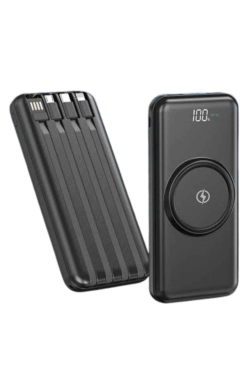 Kablosuz Çoklu Şarj Girişli 10.000 Mah Kablolu Powerbank Taşınabilir 3 Kablosuz Çoklu Şarj Girişli 10.000 Mah Kablolu Powerbank Taşınabilir - Görsel 3