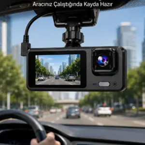 3 Kameralı DVR Araç Kamerası – Tam Güvenlik Tam Kapsama Yeni Nesil