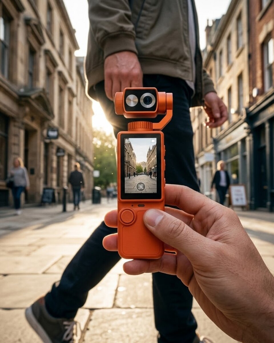 4K Ultra HD Gimbal Vlog Kamera 180 Derece Döner Lens ve Sabitleyici Özellikli 1 4K Ultra HD Gimbal Vlog Kamera 180 Derece Döner Lens ve Sabitleyici Özellikli