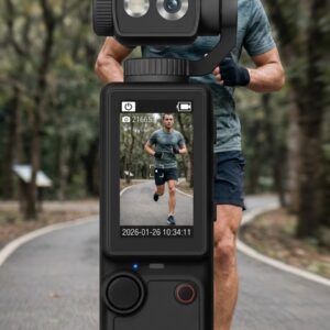 4K Aksiyon ve Vlog Kamera 2.0 İnç IPS Ekran Otomatik Odaklama ve Kompakt Tasarım