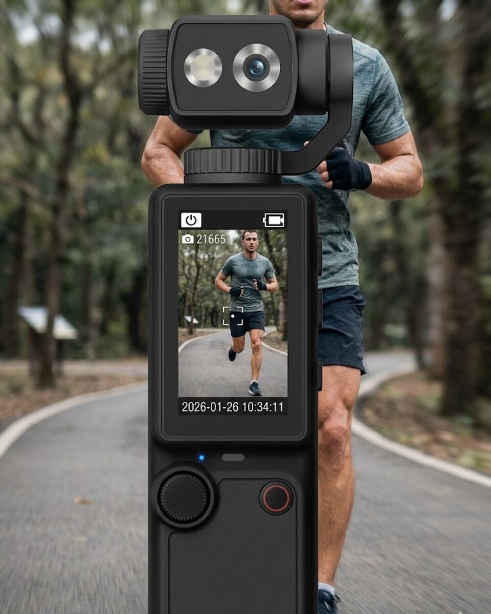 4K Aksiyon ve Vlog Kamera 2.0 İnç IPS Ekran Otomatik Odaklama ve Kompakt Tasarım 1 4K Aksiyon ve Vlog Kamera 2.0 İnç IPS Ekran Otomatik Odaklama ve Kompakt Tasarım