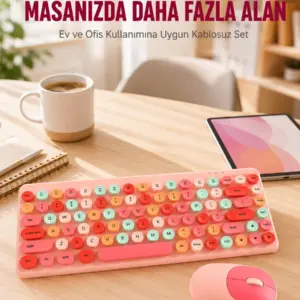 Kablosuz Bluetooth Klavye – Çoklu Cihaz Desteği Akıllı Güç Tasarrufu Yeni Nesil