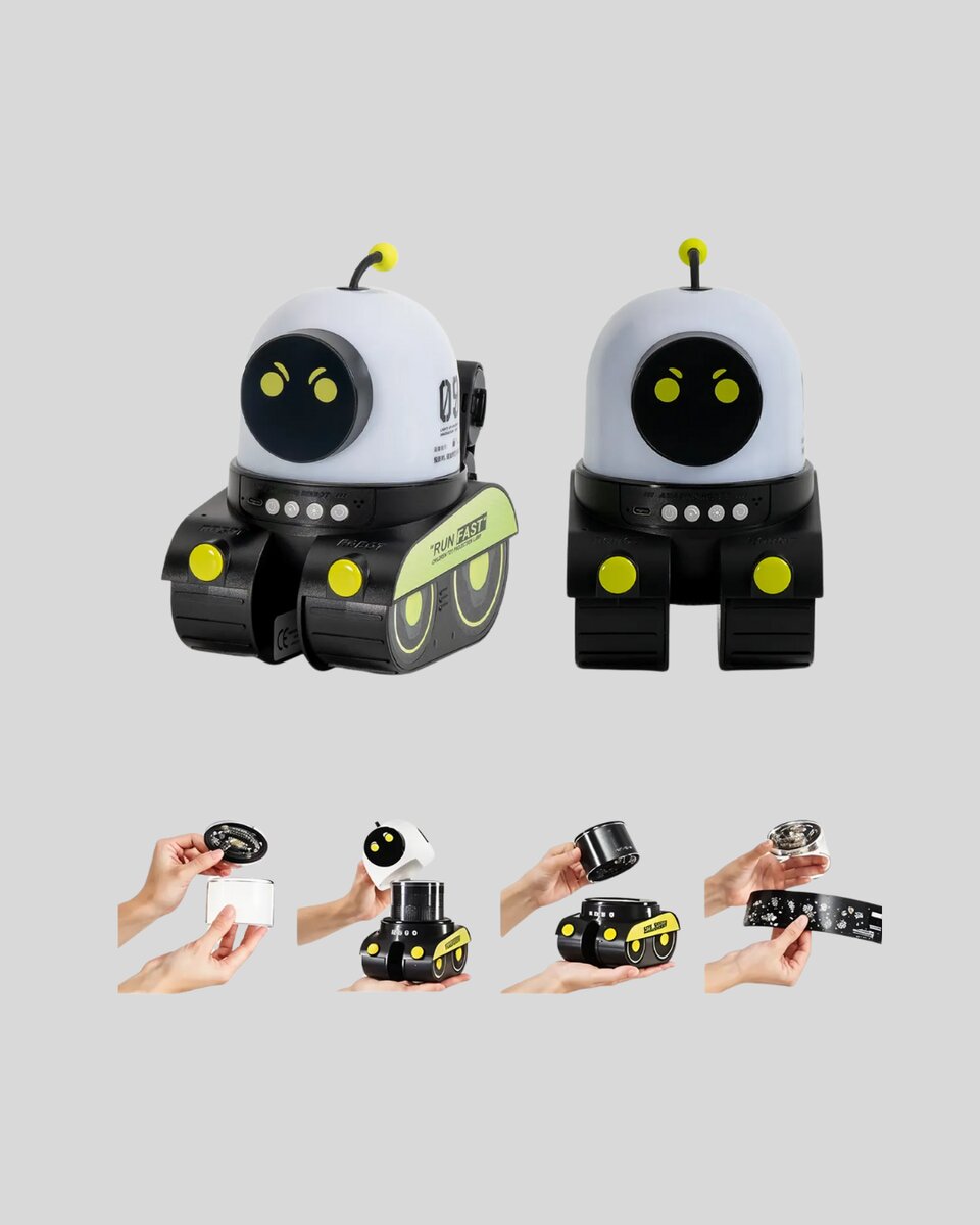 Çocuk Odası İçin Müzikli ve Işıklı Robot Projektör 2 Çocuk Odası İçin Müzikli ve Işıklı Robot Projektör - Görsel 2