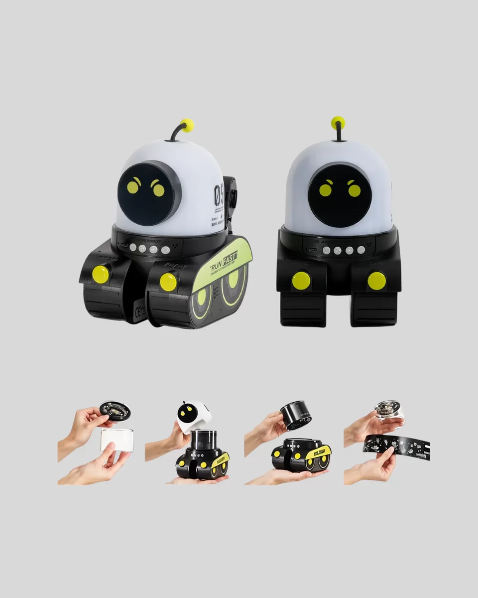 Robot Tasarımlı Bluetooth Hoparlörlü Yıldızlı Gökyüzü Projektör Yeni Nesil 2 Robot Tasarımlı Bluetooth Hoparlörlü Yıldızlı Gökyüzü Projektör Yeni Nesil - Görsel 2