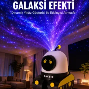 Taşınabilir Lityum Bataryalı Led Gece Lambası ve Projektör Yeni Nesil