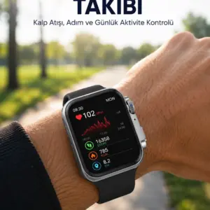 RS12 PRO+ 2025 Serisi Uzun Şarj Süreli Garantili Full Ekranlı Özel Üretim Akıllı Saat – 2GB Hafıza AMOLED GPS Sesli Arama Yeni Nesil