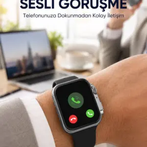 RS12 PRO+ Titanyum Kasa Akıllı Saat – Uyku ve Nabız Takibi Suya Dayanıklı Bluetooth Arama Yeni Nesil