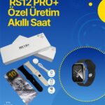 . RS12 PRO+ 2025 Serisi Full Ekranlı Akıllı Saat – 2GB Hafıza, Titanyum Kasa, Suya Dayanıklı, Uzun Şarj Süresi Garantili Model