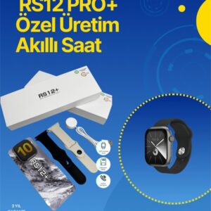 . RS12 PRO+ 2025 Serisi Full Ekranlı Akıllı Saat – 2GB Hafıza Titanyum Kasa Suya Dayanıklı Uzun Şarj Süresi Garantili Model