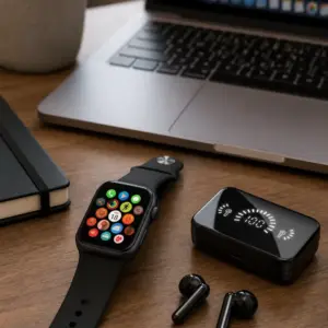 Haydiburaya 8 Gelişmiş Akıllı Saat ve Kablosuz Kulaklık Seti 3D Ekran Sağlık Takibi ve Yüksek Ses Kalitesi