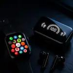 Şık Tasarımlı Akıllı Saat ve Bluetooth Kulaklık Seti Suya Dayanıklı ve Çok Fonksiyonlu