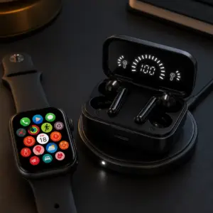Spor ve Günlük Kullanıma Uygun Akıllı Saat ve Bluetooth Kulaklık Seti Yüksek Performans