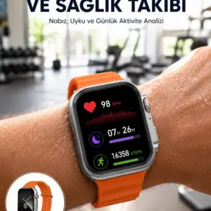Akıllı Saat Unısex Zarif Görünümlü Titanyum Kasa Amoled Ekran Müzik Dinleme Yeni Nesil