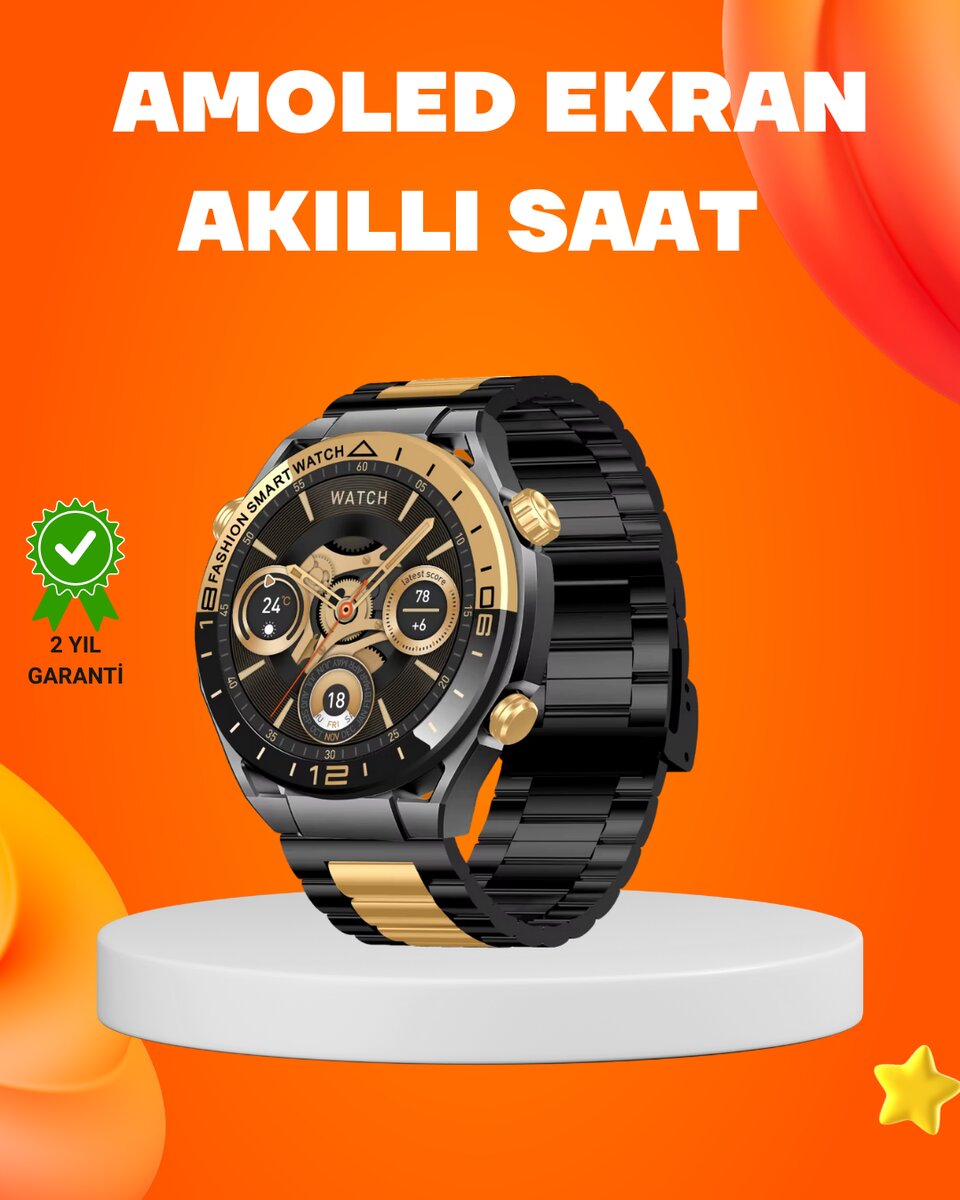 Amoled Akıllı Saat IP67 Su Geçirmez 3 Bileklikli Sağlık Takipli 1 Amoled Akıllı Saat IP67 Su Geçirmez 3 Bileklikli Sağlık Takipli
