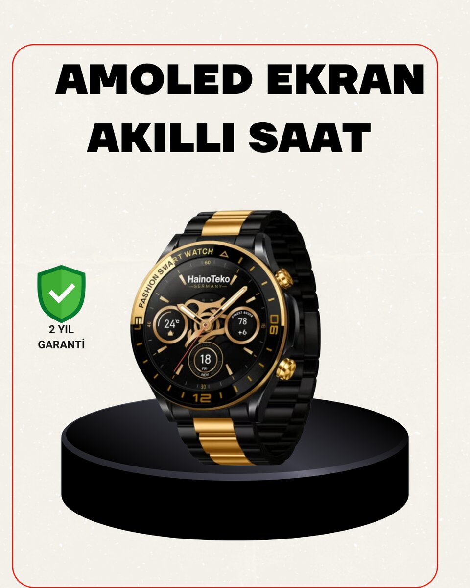 Amoled Akıllı Saat Manyetik Şarj GPS Destekli Spor ve Günlük Kullanım 1 Amoled Akıllı Saat Manyetik Şarj GPS Destekli Spor ve Günlük Kullanım