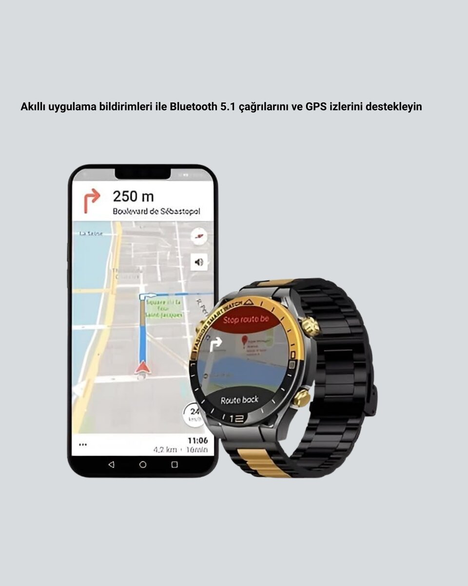 Amoled Akıllı Saat Manyetik Şarj GPS Destekli Spor ve Günlük Kullanım 3 Amoled Akıllı Saat Manyetik Şarj GPS Destekli Spor ve Günlük Kullanım - Görsel 3
