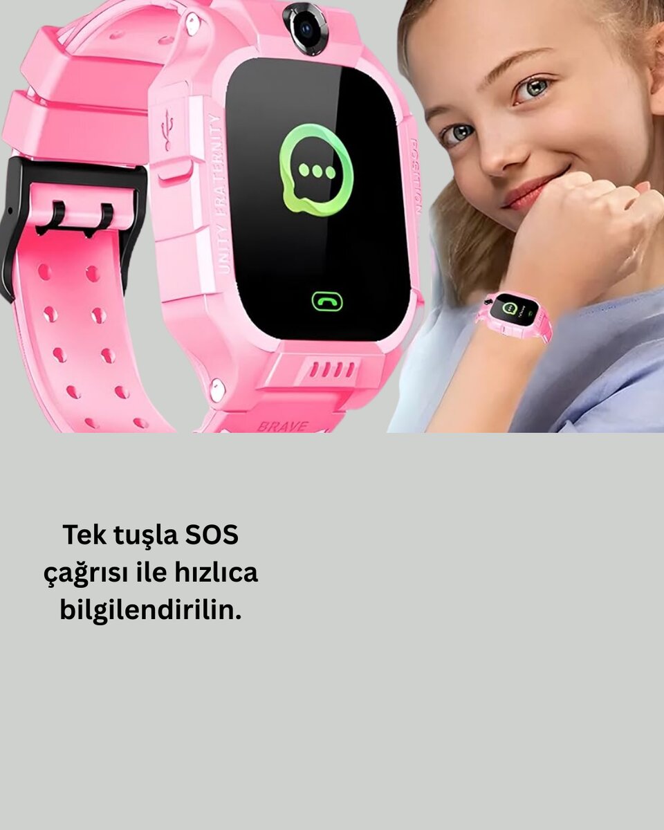 S10 Çocuk Akıllı Saati Konum Geçmişi ve Alarm Fonksiyonlu 3 S10 Çocuk Akıllı Saati Konum Geçmişi ve Alarm Fonksiyonlu - Görsel 3