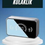 Powerbankli Bluetooth Kulaklık Yüksek Ses Aynalı Çift Dijital Gösterge Ekranı