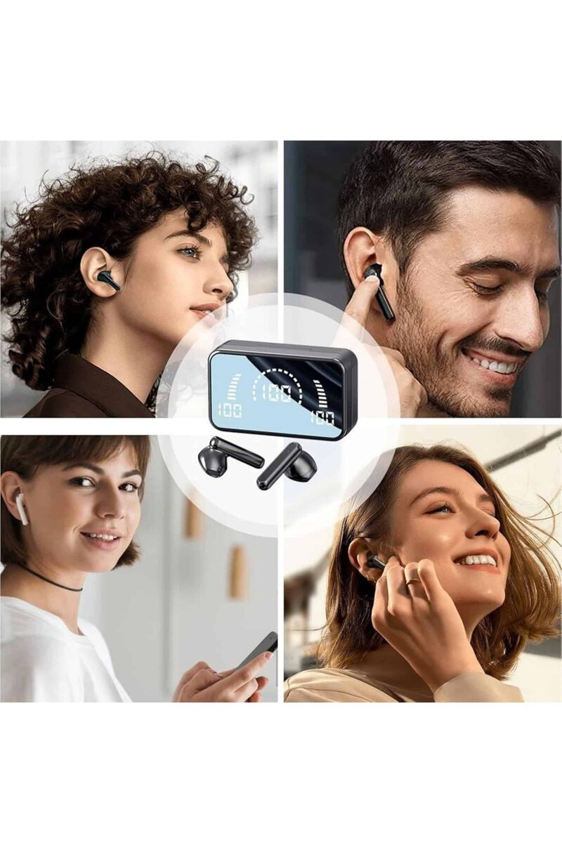 İos Android Uyumlu Bluetooth Kulaklık Kablosuz Kulaklık Yüksek Basslı 4 İos Android Uyumlu Bluetooth Kulaklık Kablosuz Kulaklık Yüksek Basslı - Görsel 4