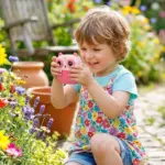 Çocuklar İçin Baskılı Mini Kamera 6 Kalem 5 Kağıt Rulosu Hediyeli Eğlenceli Fotoğraf Makinesi