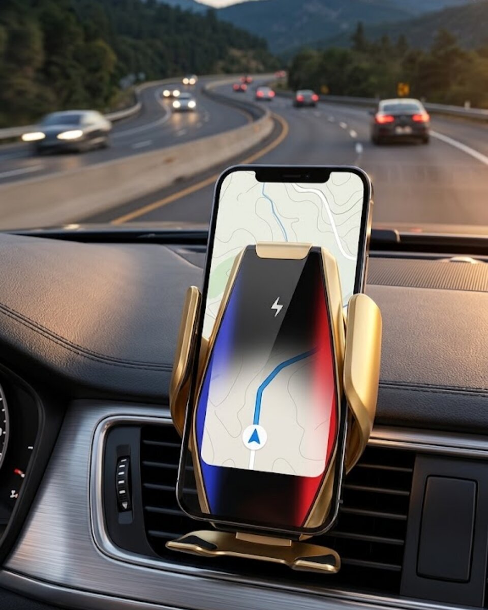 Kablosuz Şarjlı Araç Telefon Tutucu Sensörlü Otomatik Kilit 360 Derece Döner 1 Kablosuz Şarjlı Araç Telefon Tutucu Sensörlü Otomatik Kilit 360 Derece Döner