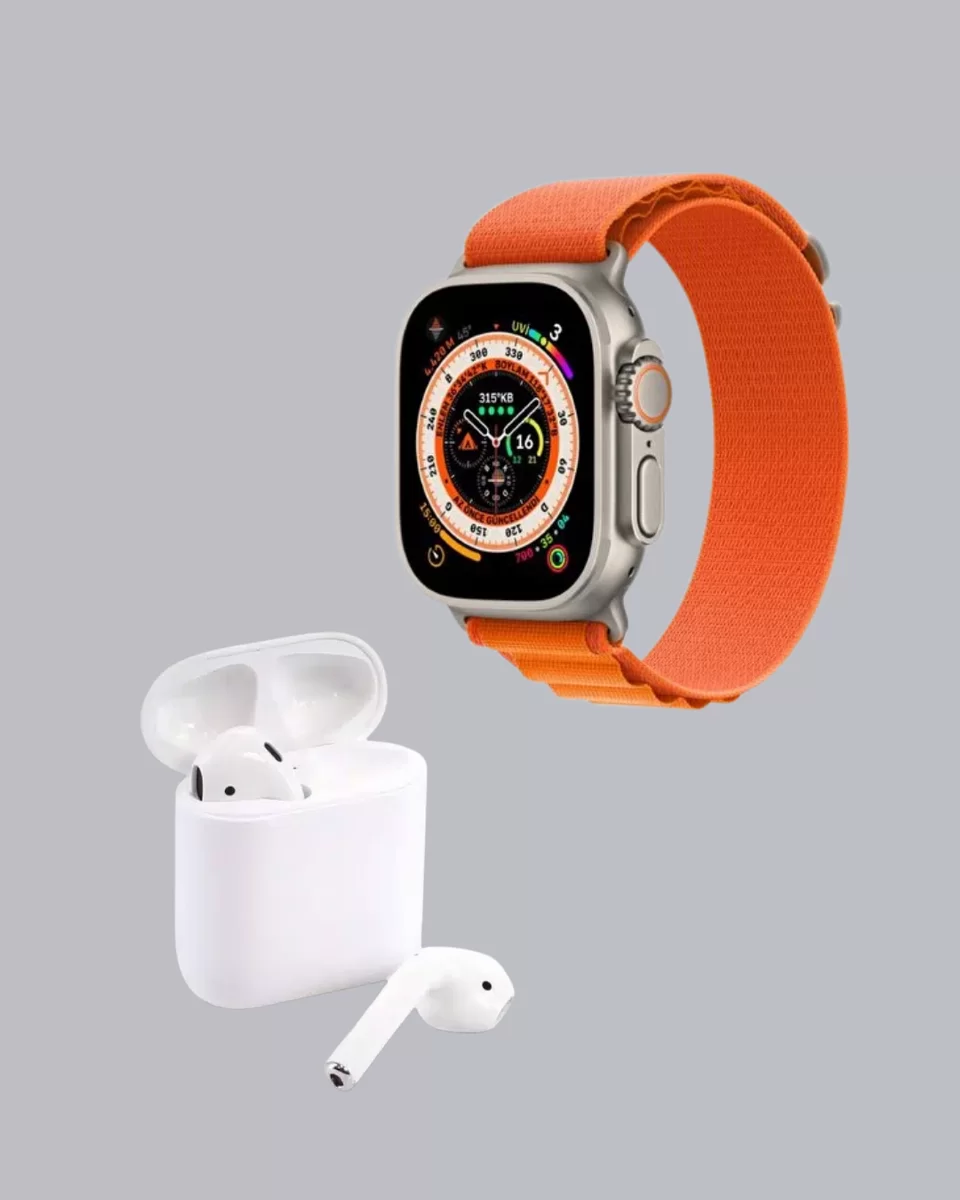 S8 Ultra Akıllı Saat ve Bluetooth Kablosuz Kulaklık 2’li Set Yeni Nesil 2 S8 Ultra Akıllı Saat ve Bluetooth Kablosuz Kulaklık 2’li Set Yeni Nesil - Görsel 2