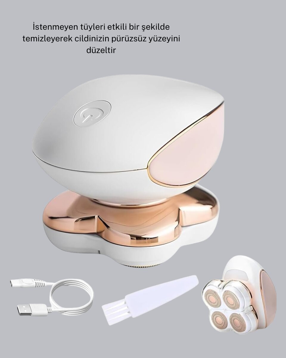 Pürüzsüz Cilt İçin Çok Başlıklı Ağrısız Tıraş Makinesi 4 Pürüzsüz Cilt İçin Çok Başlıklı Ağrısız Tıraş Makinesi - Görsel 4