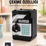 Para Kasası Görünümlü Elektronik Şifreli Kumbara