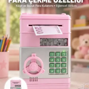Şifreli Elektronik Para Biriktirme Kumbarası Büyük Kapasiteli
