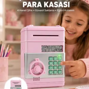 Şifreli Elektronik Para Biriktirme Kumbarası Büyük Kapasiteli