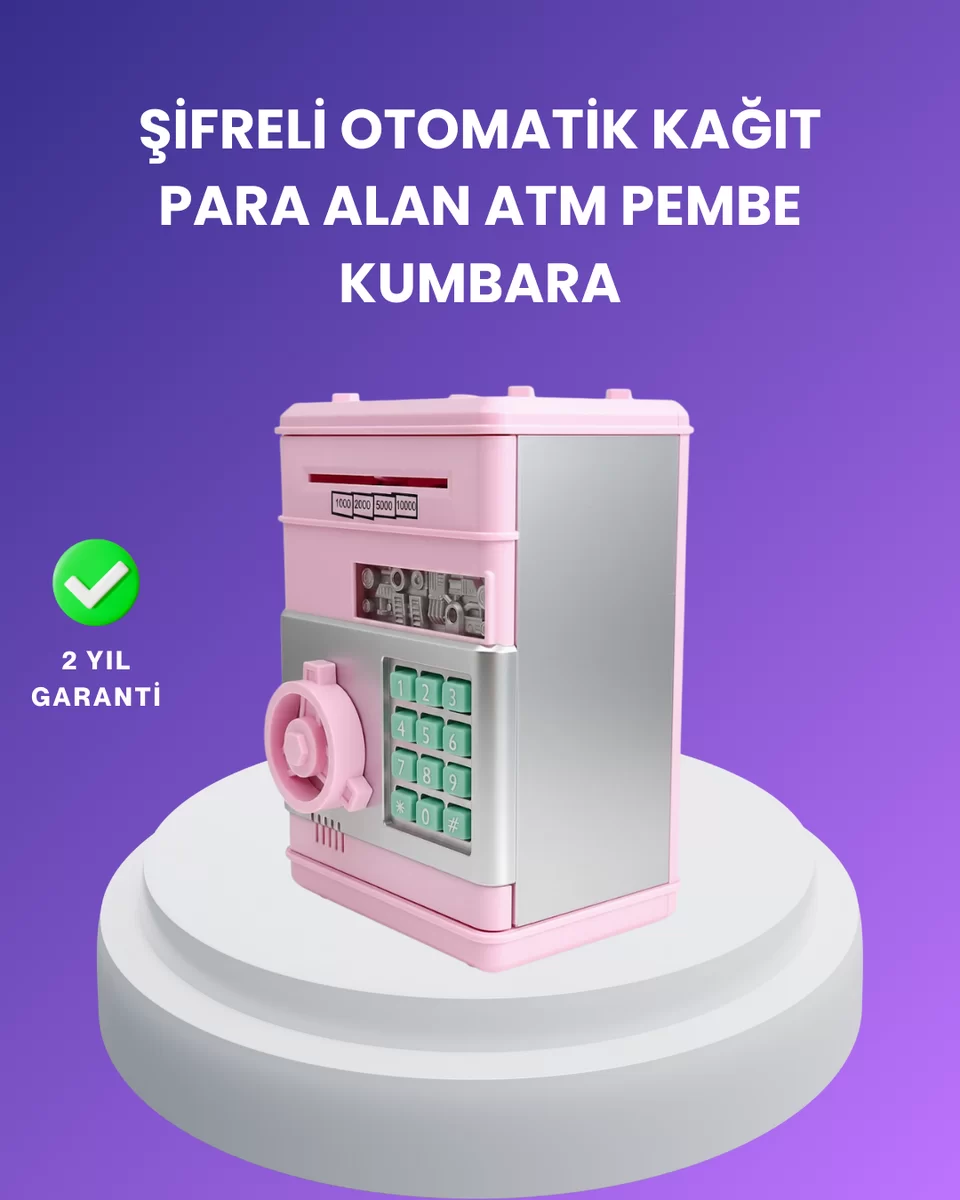 Çocuklar İçin Eğitici Elektronik Şifreli Kumbara 1 Çocuklar İçin Eğitici Elektronik Şifreli Kumbara