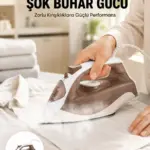 Seramik Tabanlı Buharlı Ütü 2200W Dikey Ütüleme 300ml Kahverengi