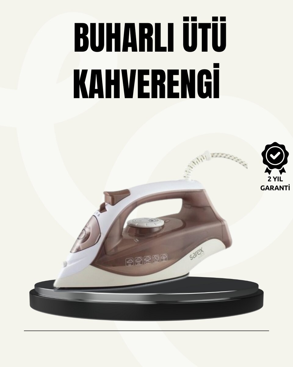 Buharlı Ütü 2200W Seramik Taban 300 ml Kahverengi Dikey Ütüleme 1 Buharlı Ütü 2200W Seramik Taban 300 ml Kahverengi Dikey Ütüleme