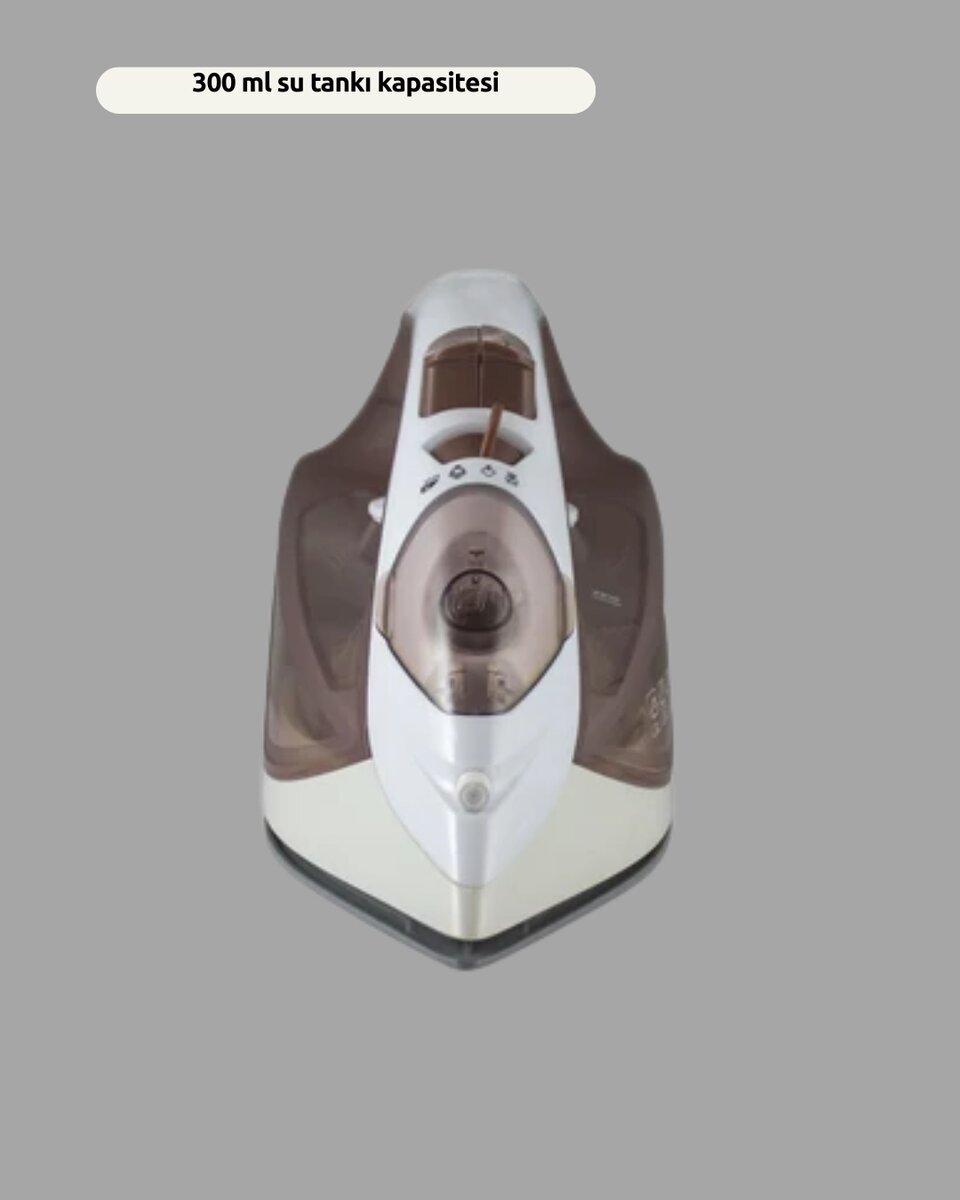 Buharlı Ütü 2200W Seramik Taban 300 ml Kahverengi Dikey Ütüleme 3 Buharlı Ütü 2200W Seramik Taban 300 ml Kahverengi Dikey Ütüleme - Görsel 3