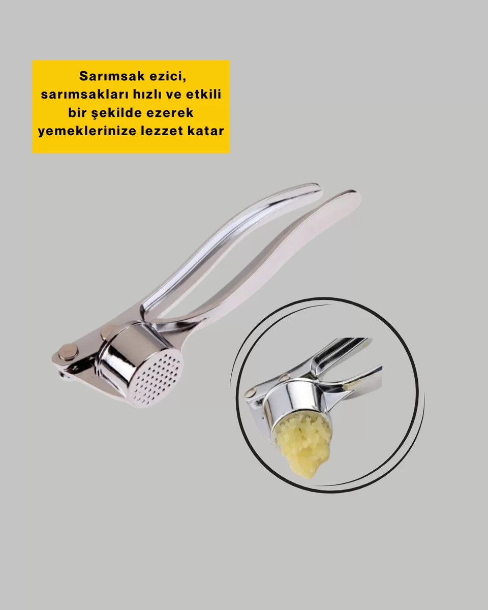 Mutfak Sarımsak Ezici Kaymaz Saplı Güçlü Mekanizma 2 Mutfak Sarımsak Ezici Kaymaz Saplı Güçlü Mekanizma - Görsel 2