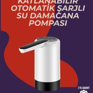 Şarjlı Damacana Su Pompası Otomatik ve Taşınabilir