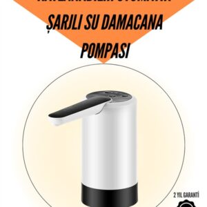 Taşınabilir Şarjlı Damacana Su Pompası Hijyenik Tasarım