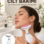 Cilt Yenileyici Şarjlı Güzellik Aleti – Pozitif/Negatif İyon Titreşimli Masaj ve Kırmızı-Mavi-Yeşil Işıkla Yeni Nesil