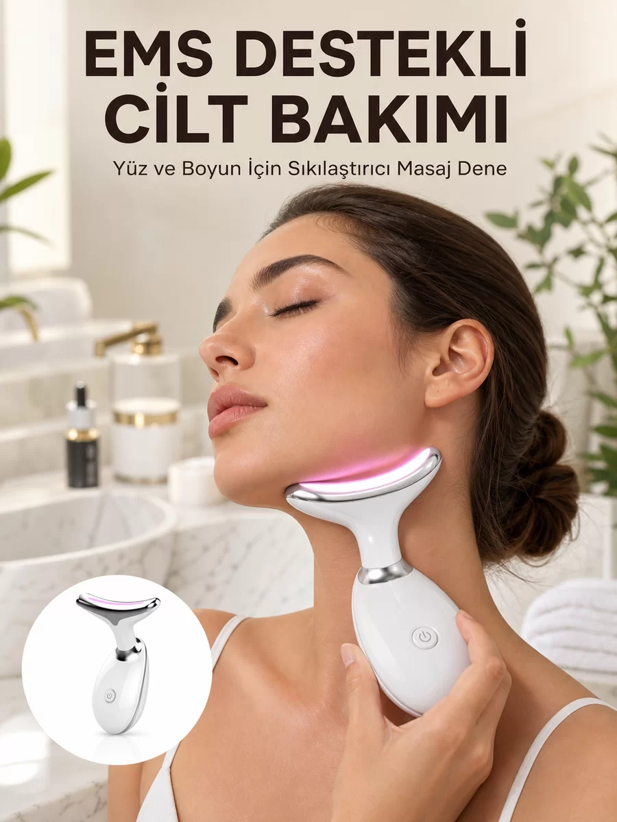 Cilt Yenileyici Şarjlı Güzellik Aleti – Pozitif/Negatif İyon Titreşimli Masaj ve Kırmızı-Mavi-Yeşil Işıkla Yeni Nesil 1 Cilt Yenileyici Şarjlı Güzellik Aleti – Pozitif/Negatif İyon Titreşimli Masaj ve Kırmızı-Mavi-Yeşil Işıkla Yeni Nesil