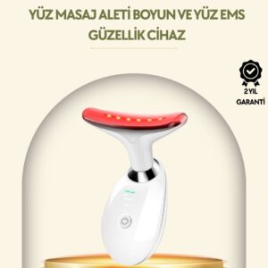 Kompakt ve Taşınabilir Cilt Bakım Cihazı – 3 Fonksiyonlu USB Şarjlı LED Işıklı Güzellik Aleti