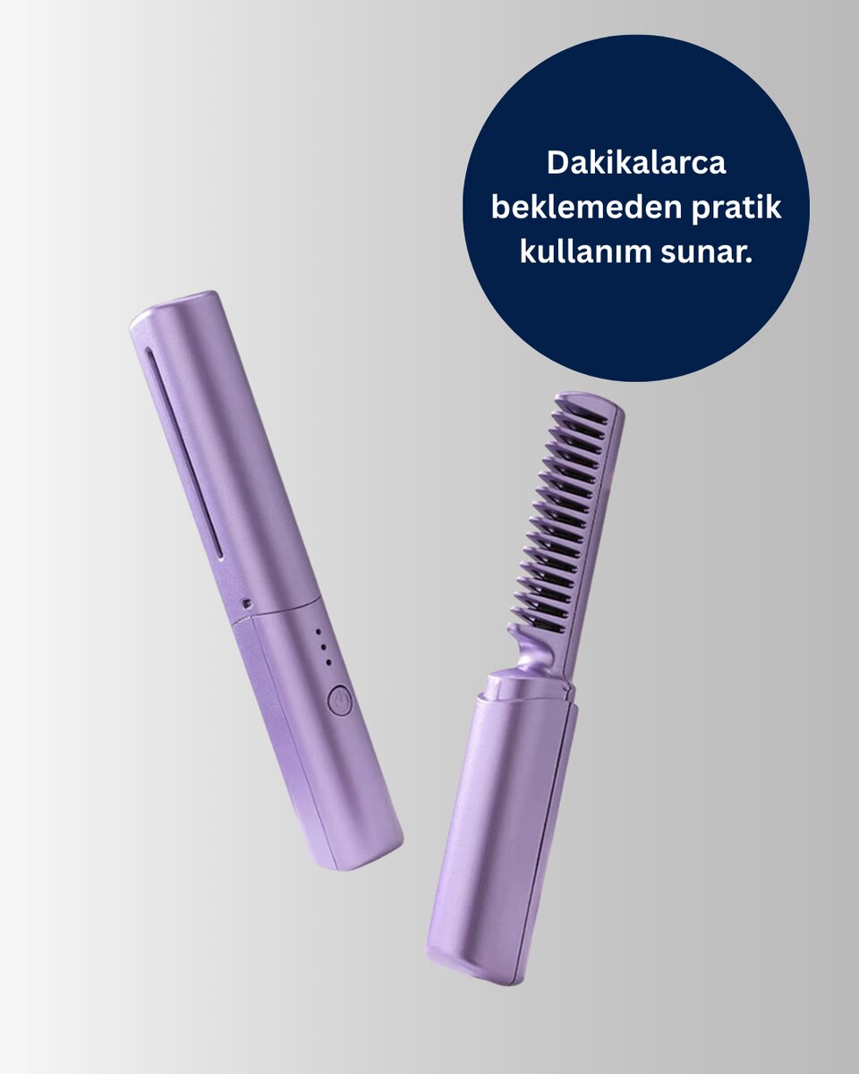 USB Şarjlı Kablosuz Saç Düzleştirici – Hızlı ve Pratik 3 USB Şarjlı Kablosuz Saç Düzleştirici – Hızlı ve Pratik - Görsel 3