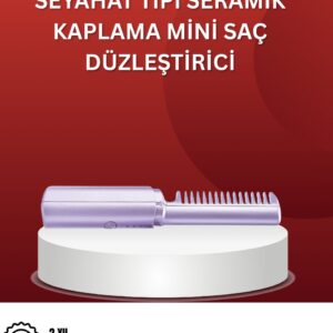 Isıtmalı Saç Düzleştirici Fırça – Kablosuz ve Hafif Tasarım