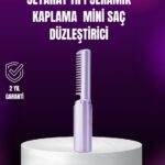 Kablosuz USB Şarjlı Saç Düzleştirici Tarak – Seyahat Boy