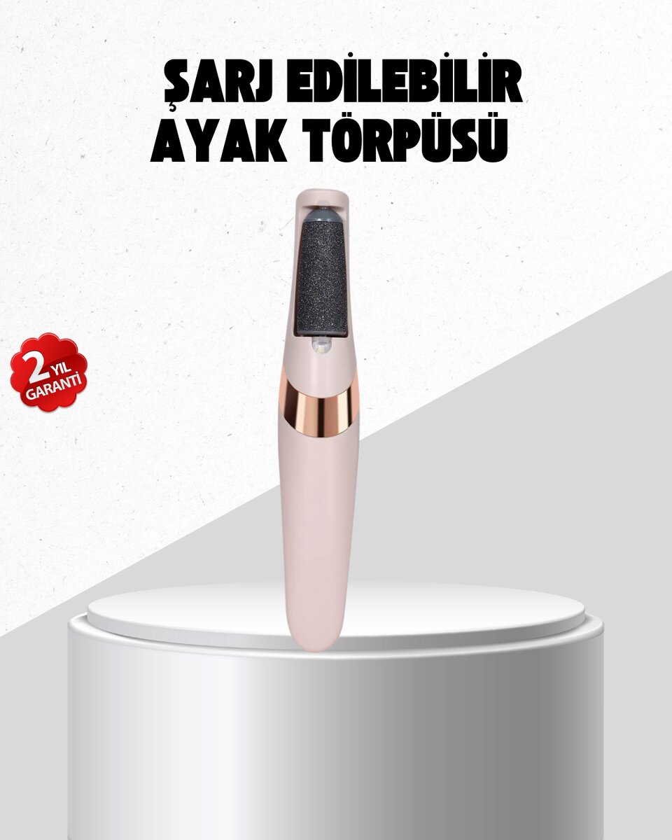 USB Şarjlı Ayak Törpüsü Nasır Temizleyici Elektrikli 1 USB Şarjlı Ayak Törpüsü Nasır Temizleyici Elektrikli
