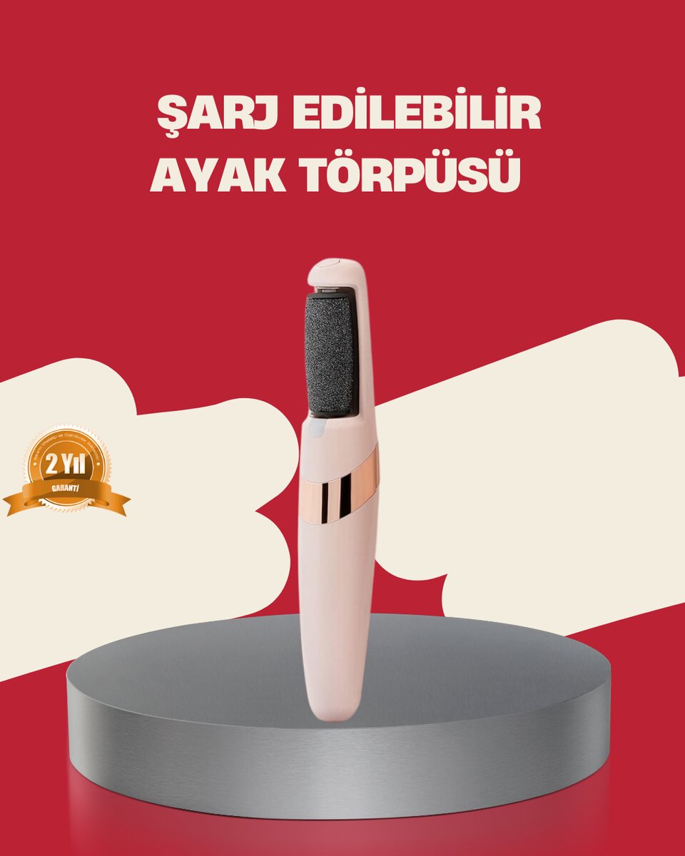 360° Etkili Elektrikli Ayak Bakım Aleti Nasır Giderici 1 360° Etkili Elektrikli Ayak Bakım Aleti Nasır Giderici