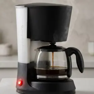 1.2 Litre Filtre Kahve Makinesi Damlama Emniyetli Cam Karaflı