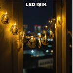 Dekoratif Ramazan Ay Işığı Secde Eden Adam Figürlü